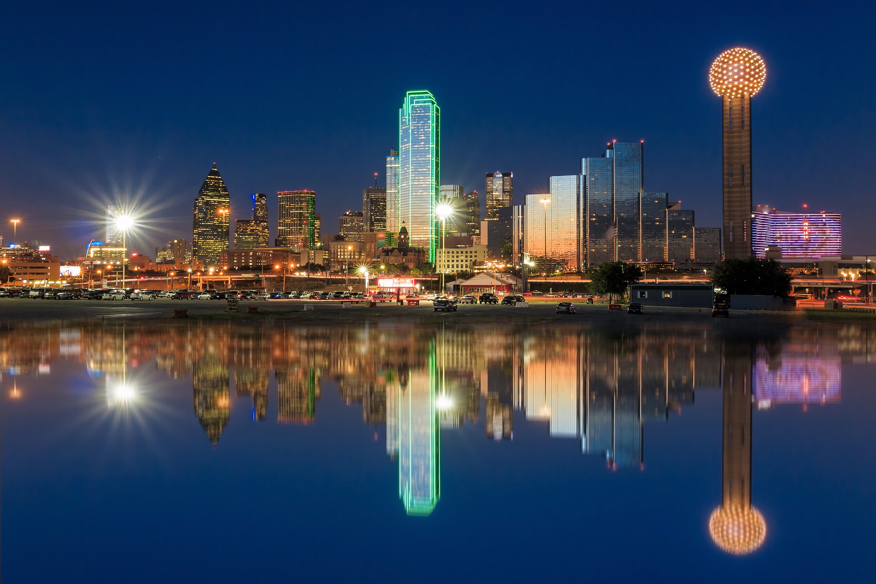 Dallas City skyline at twilight